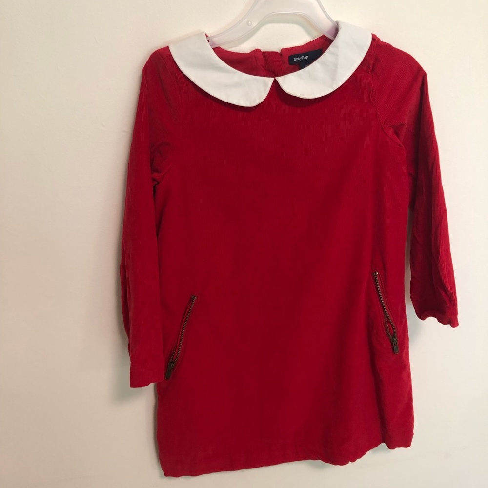 GAP 4 Red Corduroy Dress - Great for Holidays